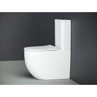 Унитаз компакт Ceramica Nova Mia Rimless CN1801-B без бачка и с сиденьем Микролифт