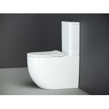 Унитаз компакт Ceramica Nova Mia Rimless CN1801-B без бачка и с сиденьем Микролифт