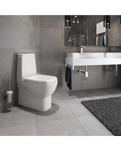 Унитаз-компакт с сиденьем микролифт Sanita Luxe Infinity INFSLCC01040522