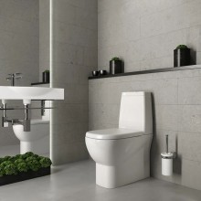 Унитаз-компакт с сиденьем микролифт Sanita Luxe Infinity INFSLCC01040522