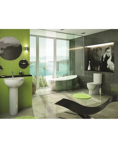 Унитаз-компакт с сиденьем дюропласт Sanita Luxe Art ARTSLCC01020622