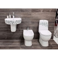 Унитаз-компакт с сиденьем микролифт Sanita Luxe Best Bubbles BSTSLCC12040522