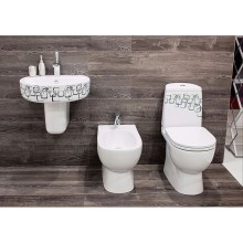 Унитаз-компакт с сиденьем микролифт Sanita Luxe Best Bubbles BSTSLCC12040522