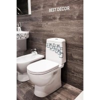 Унитаз-компакт с сиденьем микролифт Sanita Luxe Best Bubbles BSTSLCC12040522