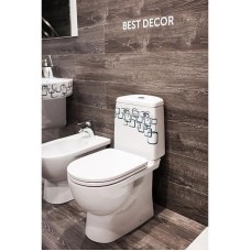 Унитаз-компакт с сиденьем микролифт Sanita Luxe Best Bubbles BSTSLCC12040522