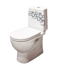 Унитаз-компакт с сиденьем микролифт Sanita Luxe Best Bubbles BSTSLCC12040522