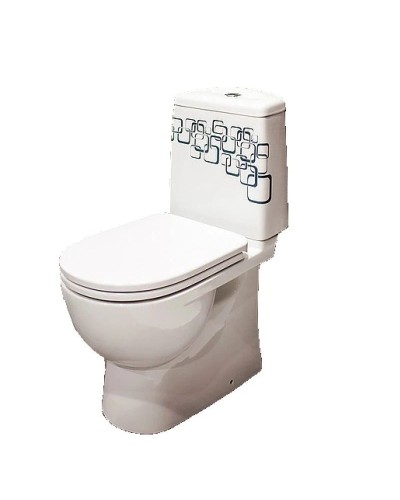 Унитаз-компакт с сиденьем микролифт Sanita Luxe Best Bubbles BSTSLCC12040522