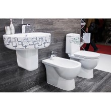 Унитаз-компакт с сиденьем микролифт Sanita Luxe Best Bubbles BSTSLCC12040522