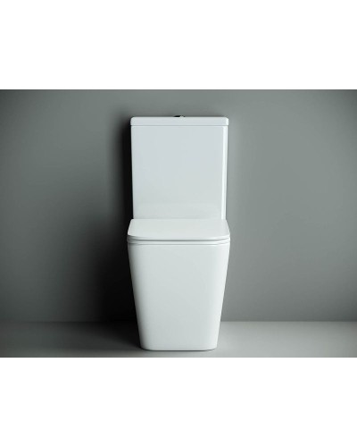 Унитаз компакт Ceramica Nova Cubic CN1803-B без бачка и с сиденьем Микролифт