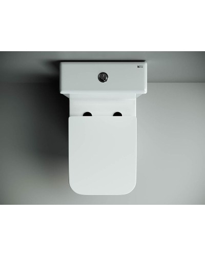 Унитаз компакт Ceramica Nova Cubic CN1803-B без бачка и с сиденьем Микролифт