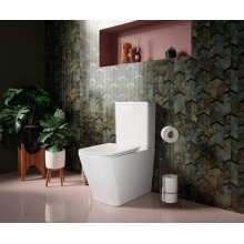 Унитаз компакт Ceramica Nova Cubic CN1803-B без бачка и с сиденьем Микролифт