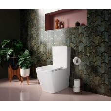 Унитаз компакт Ceramica Nova Cubic CN1803-B без бачка и с сиденьем Микролифт