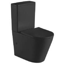 Унитаз компакт CeramaLux 2179MB Черный матовый с бачком и сиденьем Микролифт