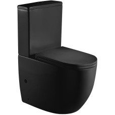 Унитаз компакт WeltWasser Merzbach 001 MT-BL 10000003724 Черный матовый с бачком и сиденьем Микролифт