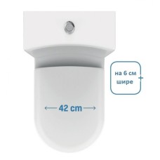 Унитаз компакт Creavit Grande GR360-11CB00E-0000 Белый без бачка и сиденья