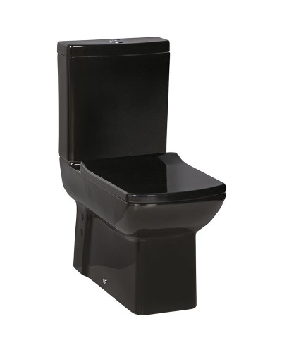 Унитаз компакт Creavit Lara LR360-11SI00E-0000 Черный без бачка и сиденья