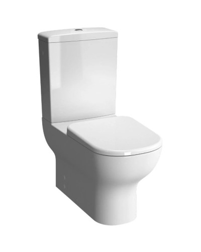 Унитаз-компакт безободковый с сиденьем микролифт и с механизмом смыва Geberit Vitra D-Light 9014B003-7205