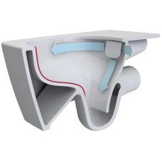 Унитаз-компакт безободковый с сиденьем стандарт и с механизмом смыва Geberit Vitra D-Light 9014B003-7208