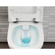 Унитаз-компакт безободковый с сиденьем стандарт и с механизмом смыва Geberit Vitra D-Light 9014B003-7208