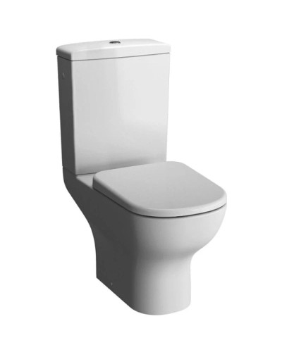 Унитаз-компакт безободковый с сиденьем микролифт и с механизмом смыва Geberit Vitra D-Light 9014B003-7209