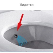 Унитаз-компакт с функцией биде с сиденьем микролифт и с механизмом смыва Geberit Vitra S50 9736B003-7203