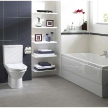 Унитаз-компакт с функцией биде с сиденьем микролифт и с механизмом смыва Geberit Vitra S50 9736B003-7203