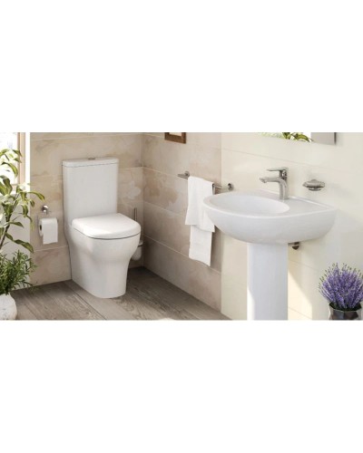 Унитаз-компакт с сиденьем стандарт и с механизмом смыва Geberit Vitra Zentrum 9012B003-7201