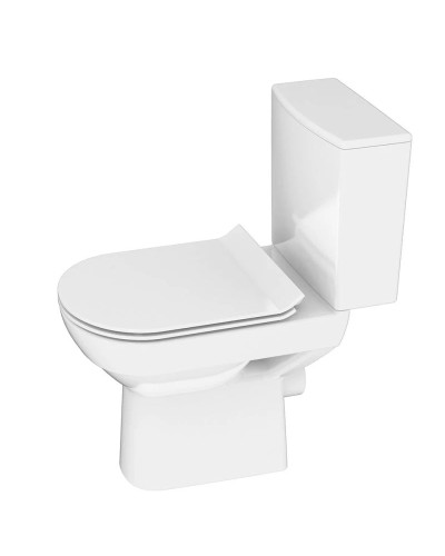 Унитаз-компакт безободковый с сиденьем микролифт Cersanit City KO-CIT011-3/5-COn-S-DL