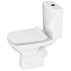 Унитаз-компакт безободковый с сиденьем микролифт Cersanit Carina KO-CAR011-3/5-COn-S-DL