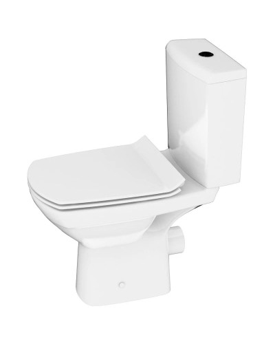 Унитаз-компакт безободковый с сиденьем микролифт Cersanit Carina KO-CAR011-3/5-COn-S-DL