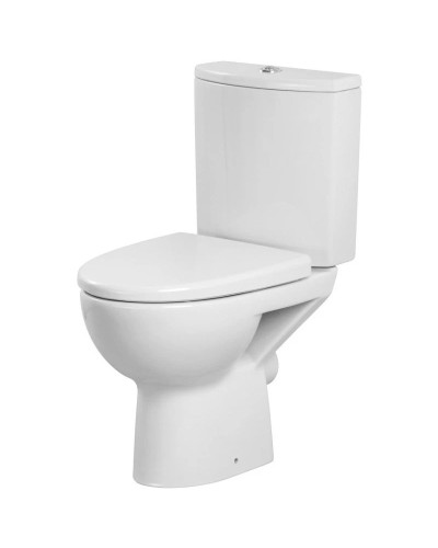 Унитаз-компакт безободковый с сиденьем микролифт Cersanit Parva KO-PA011-3/6-COn-DL