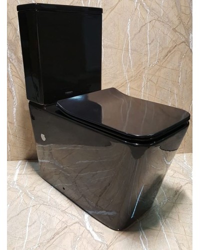 Унитаз компакт CeramaLux NS-2170-18 с бачком и сиденьем Микролифт