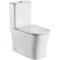 Унитаз компакт CeramaLux 1218A с бачком и сиденьем Микролифт