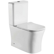 Унитаз компакт CeramaLux 1218A с бачком и сиденьем Микролифт