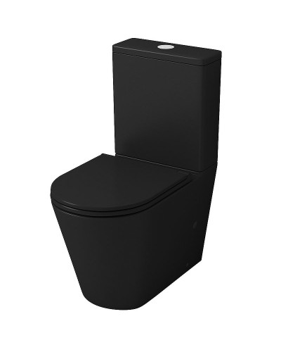Унитаз компакт Grossman GR-4449BMS Черный матовый с бачком и сиденьем Микролифт