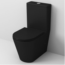 Унитаз компакт Grossman GR-4449BMS Черный матовый с бачком и сиденьем Микролифт