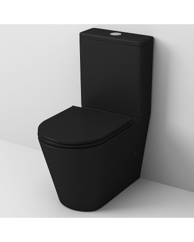 Унитаз компакт Grossman GR-4449BMS Черный матовый с бачком и сиденьем Микролифт