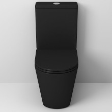 Унитаз компакт Grossman GR-4449BMS Черный матовый с бачком и сиденьем Микролифт