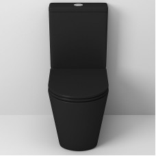 Унитаз компакт Grossman GR-4449BMS Черный матовый с бачком и сиденьем Микролифт