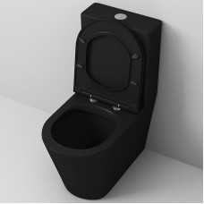 Унитаз компакт Grossman GR-4449BMS Черный матовый с бачком и сиденьем Микролифт