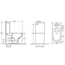 Унитаз компакт Grossman GR-4450S с бачком и сиденьем Микролифт