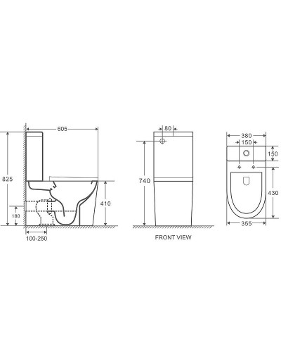 Унитаз компакт Grossman GR-4450S с бачком и сиденьем Микролифт