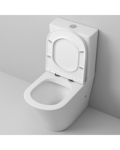 Унитаз компакт Grossman GR-4450MS Белый матовый с сиденьем Микролифт