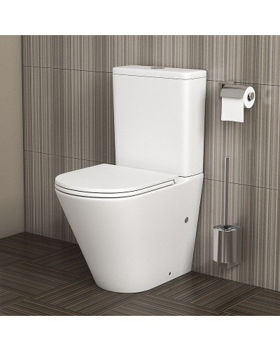 Унитаз компакт Grossman GR-4450MS Белый матовый с сиденьем Микролифт