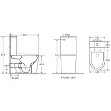 Унитаз компакт Grossman GR-4450MS Белый матовый с сиденьем Микролифт