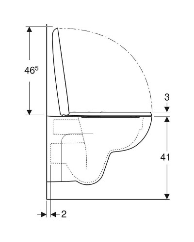 Унитаз Geberit Renova 500.801.00.1 с сиденьем Микролифт