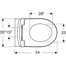 Унитаз Geberit Renova 500.801.00.1 с сиденьем Микролифт