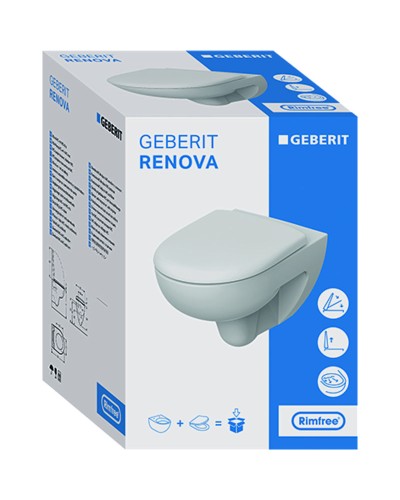 Унитаз Geberit Renova 500.801.00.1 с сиденьем Микролифт