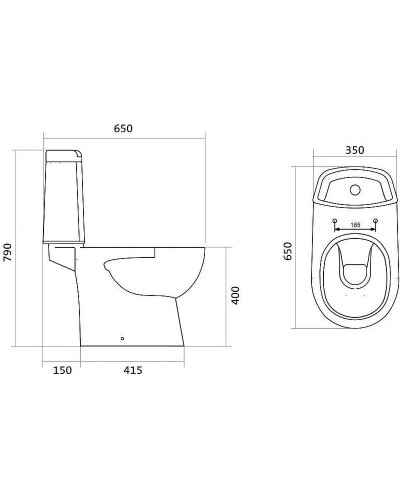 Унитаз компакт Santek Остин 1WH302419 с бачком и сиденьем Микролифт