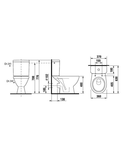 Унитаз-компакт Jika Lyra Plus 8263860002429